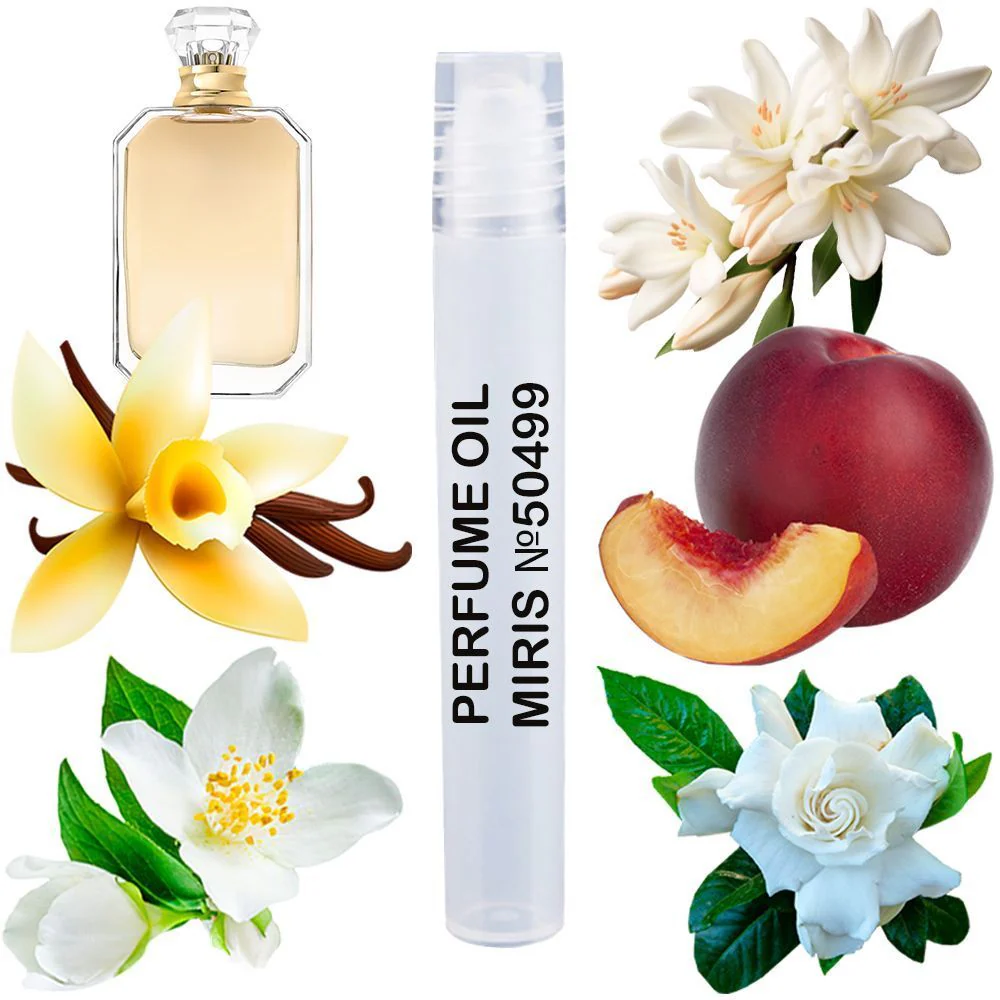 MIRIS No. 50499, Inspired by Dej V White Flower 57, Long-Lasting Perfume Oil for Women Roll-On, Rollerball 0.34 Fl Oz / 10 ml