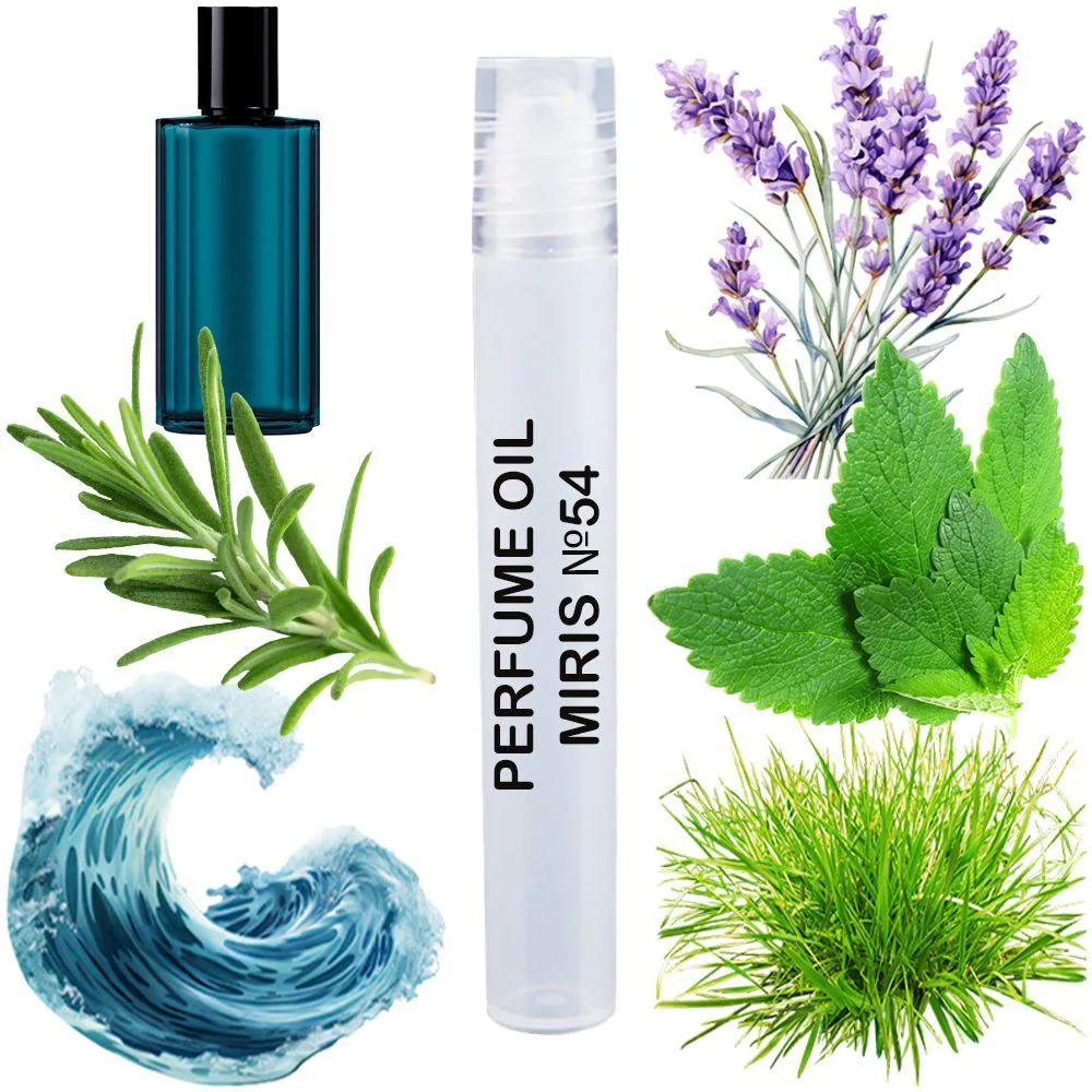 MIRIS No. 54, Inspired by Cool Water, Long-Lasting Perfume Oil for Men Roll-On, Rollerball 0.34 Fl Oz / 10 ml