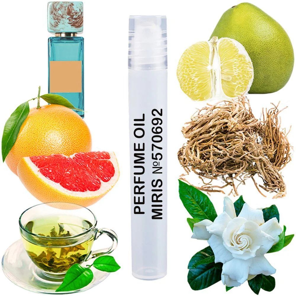 MIRIS No. 570692, Inspired by Pomelo Sorrento, Long-Lasting Unisex Perfume Oil for Women & Men Roll-On, Rollerball 0.34 Fl Oz / 10 ml