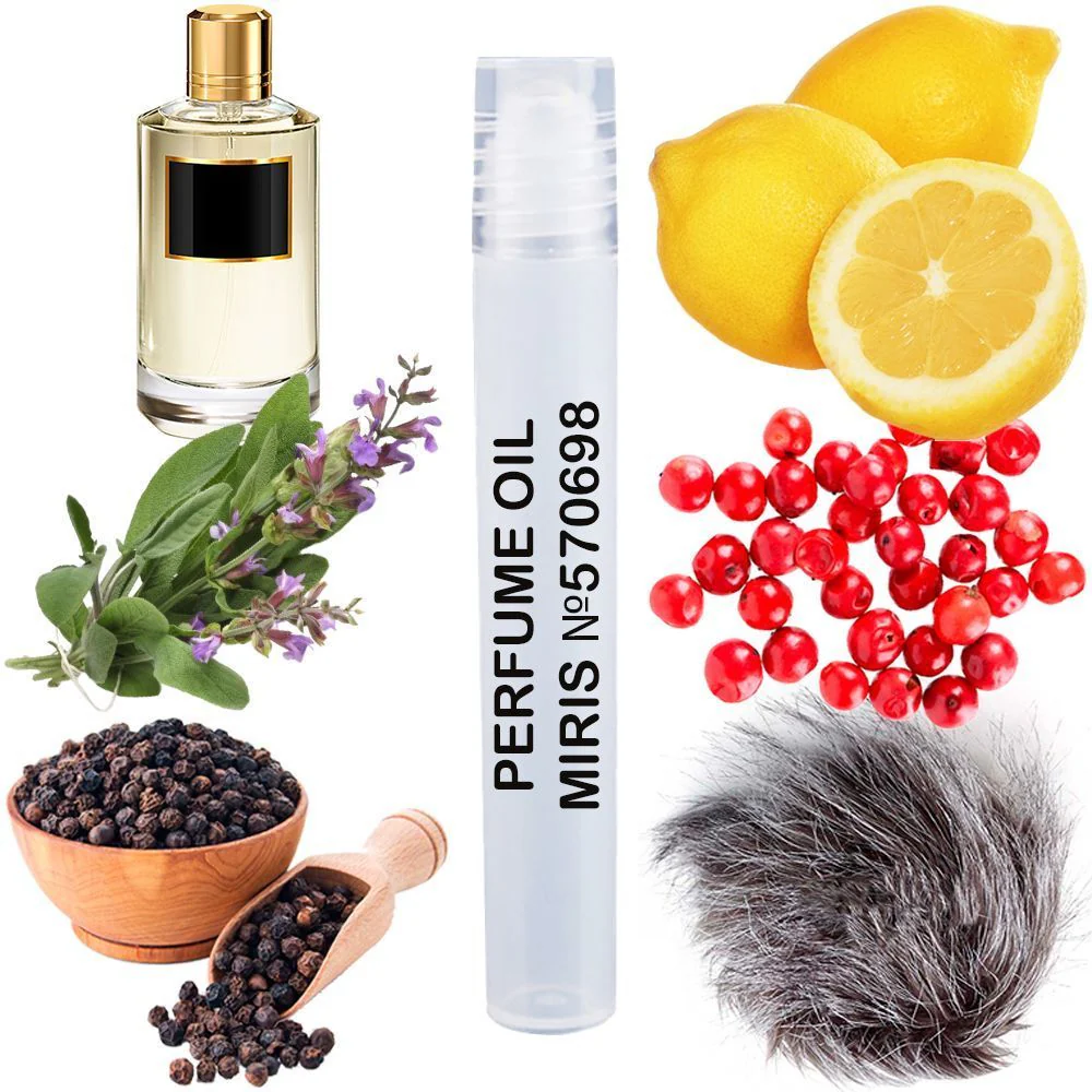 MIRIS No. 570698, Inspired by Cosmic Pepper, Long-Lasting Unisex Perfume Oil for Women & Men Roll-On, Rollerball 0.34 Fl Oz / 10 ml
