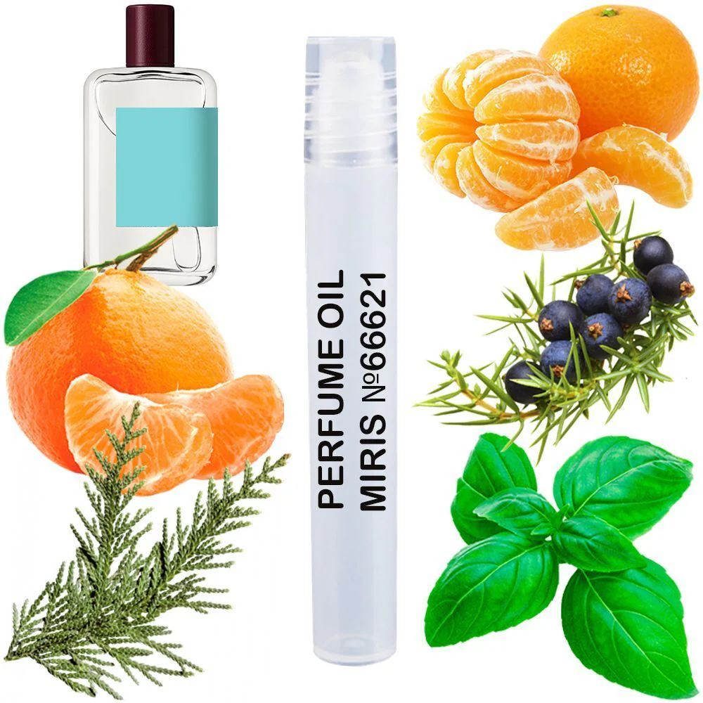MIRIS No. 66621, Inspired by Clementine California, Long-Lasting Unisex Perfume Oil for Women & Men Roll-On, Rollerball 0.34 Fl Oz / 10 ml