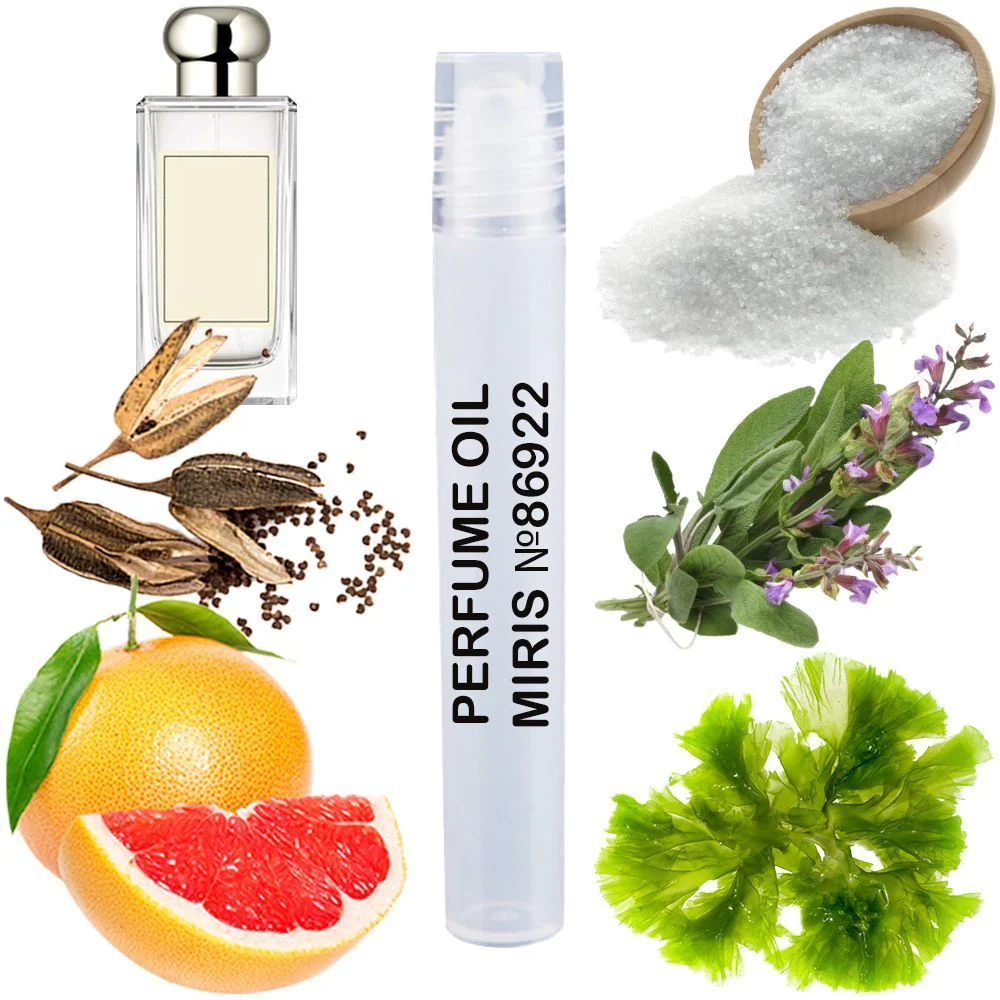MIRIS No. 86922, Inspired by Wood Sage & Sea Salt, Long-Lasting Unisex Perfume Oil for Women & Men Roll-On, Rollerball 0.34 Fl Oz / 10 ml
