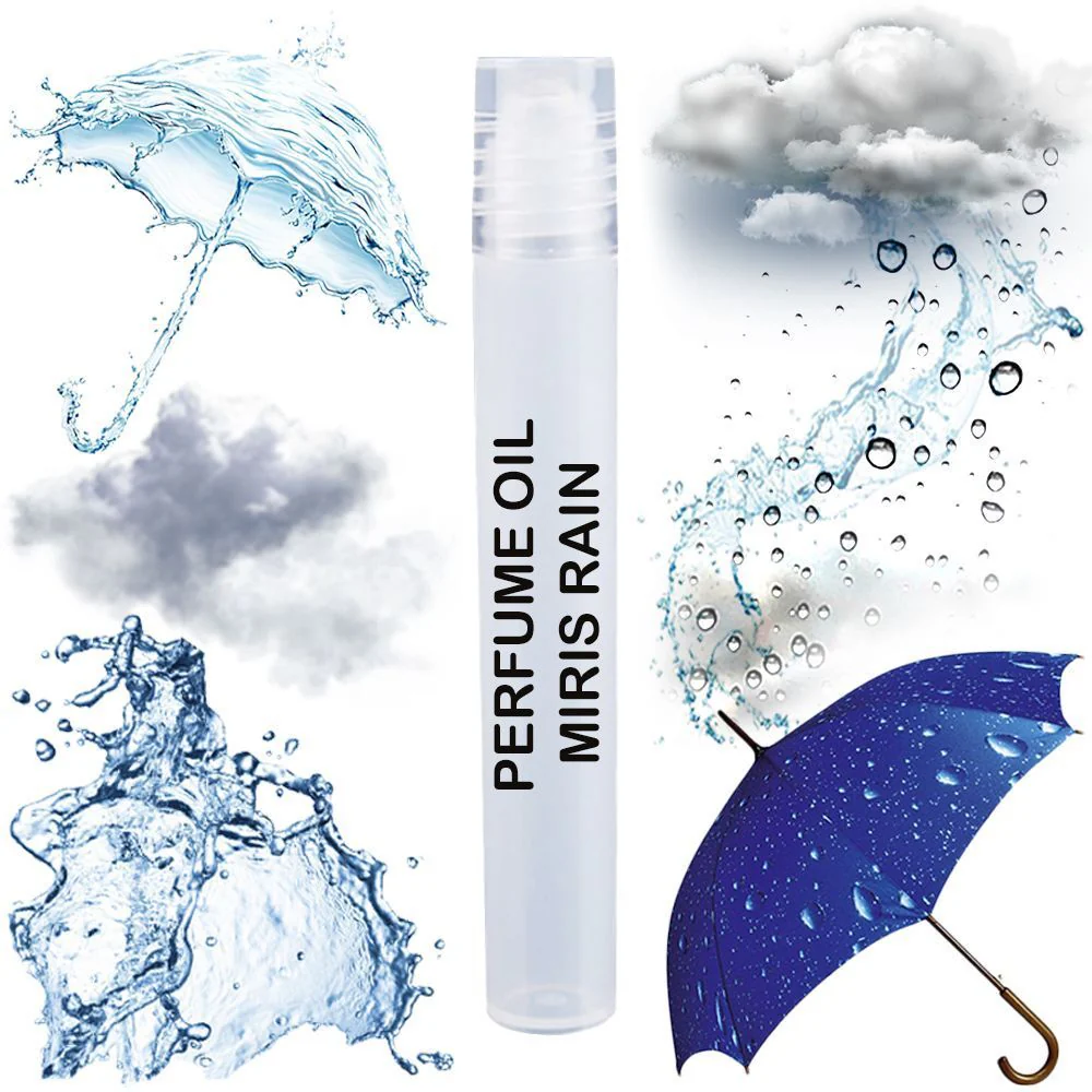 MIRIS Rain, Long-Lasting Unisex Perfume Oil for Women & Men Roll-On, Rollerball 0.34 Fl Oz / 10 ml