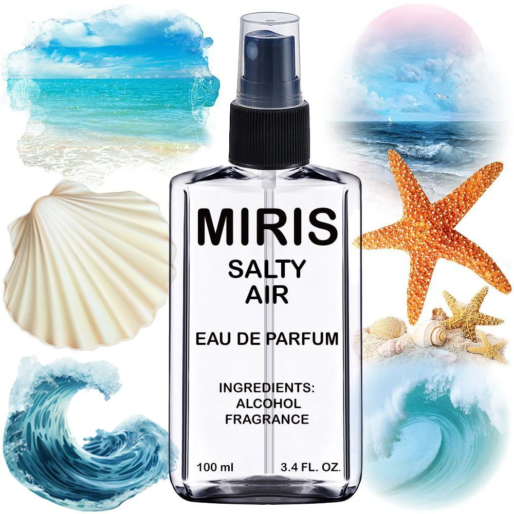 MIRIS Salty Air, Long-Lasting Unisex Eau de Parfum for Women & Men, Spray 3.4 Fl Oz / 100 ml